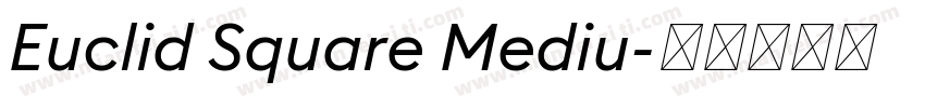 Euclid Square Mediu字体转换